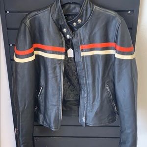 Black Leather motorcycle jacket